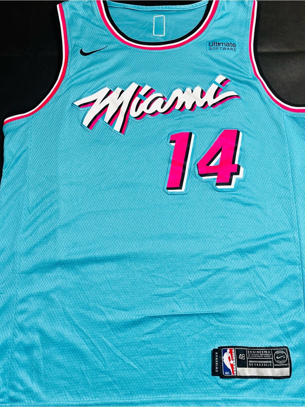 Tyler Herro #14 Miami Heat Jersey Nike “Vice Wave” City Edition Mens 48 (Large)